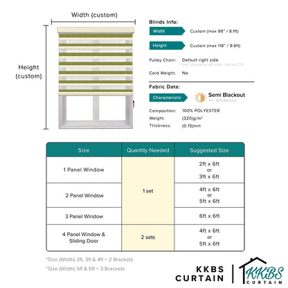 Perido Semi Blackout Zebra Blinds Custom Made