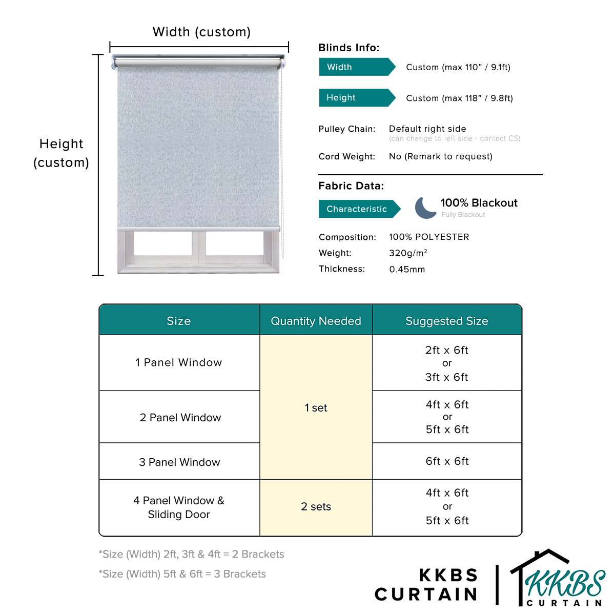 Bellino 100% Blackout Roller Blinds Custom Made