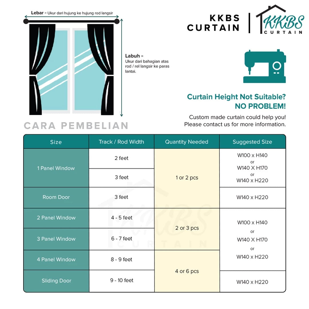 Crystella Semi Blackout Curtain Ready Made
