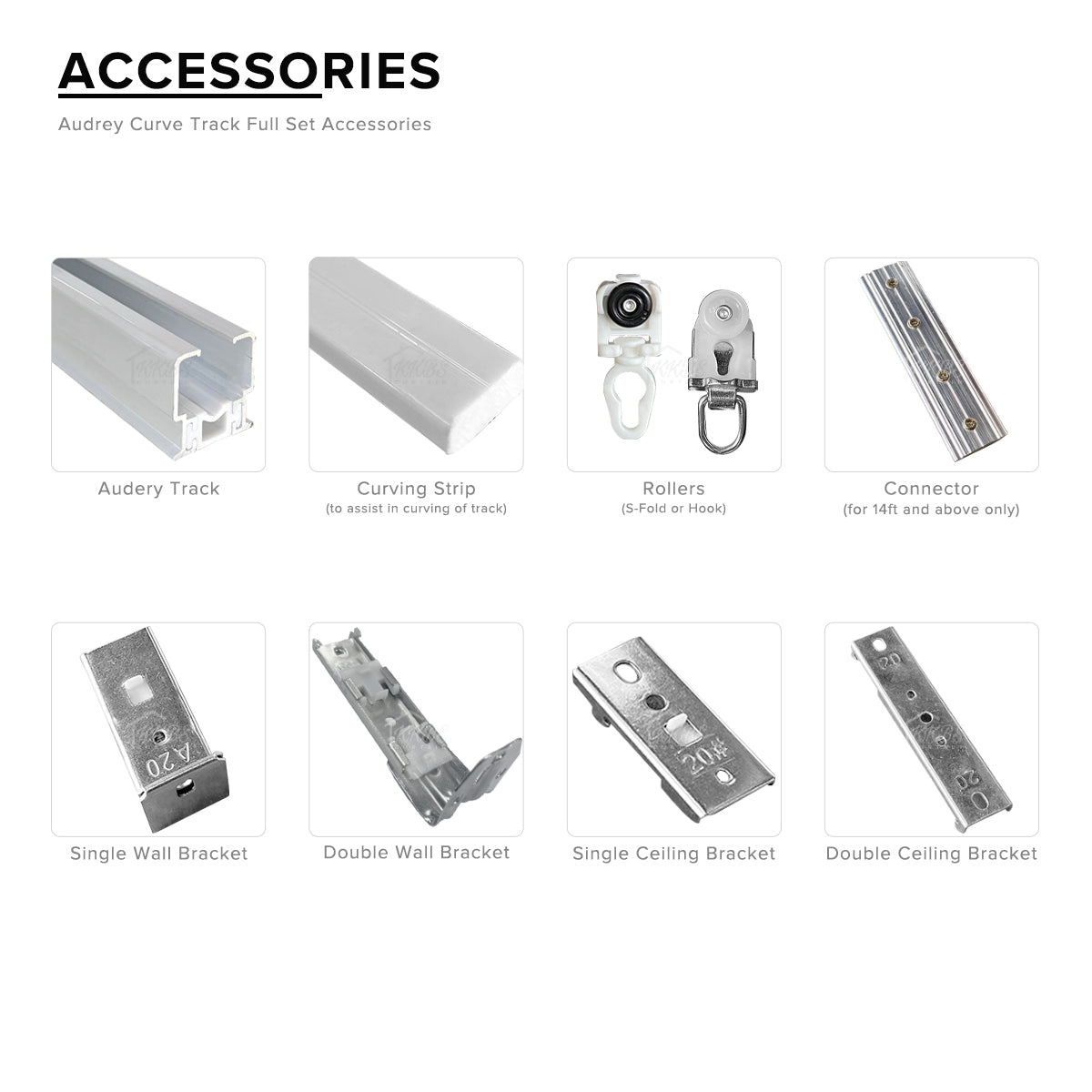Audery Bendable Curve Curtain Track
