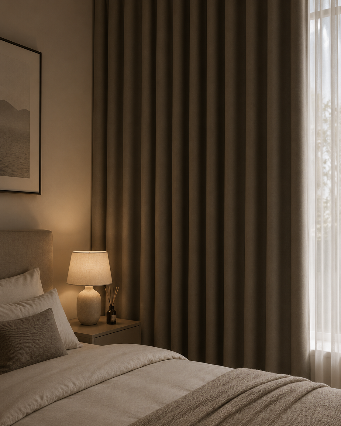 Curtain fabric detail