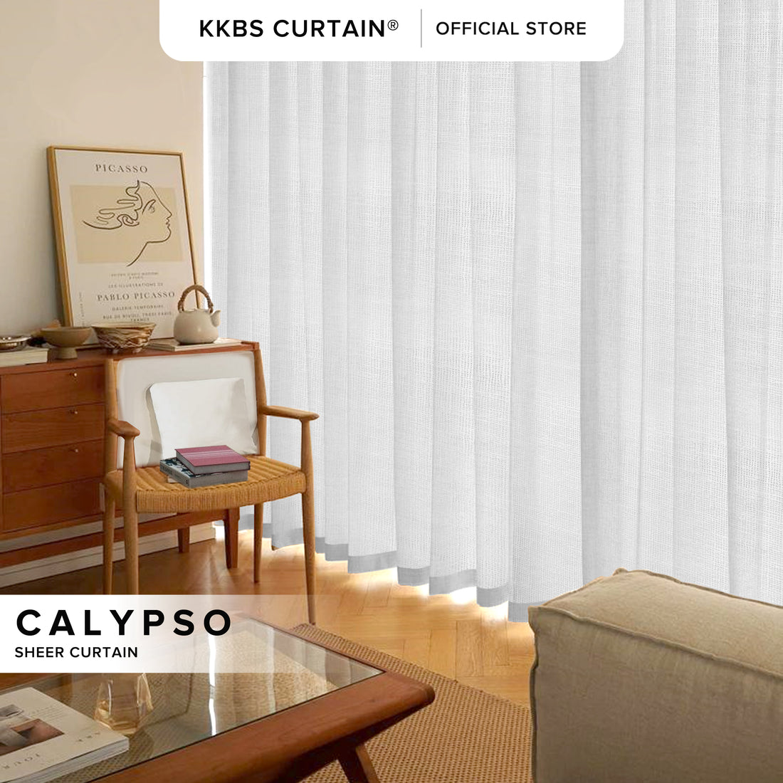 Langsir Sheer Calypso Buatan Tersuai