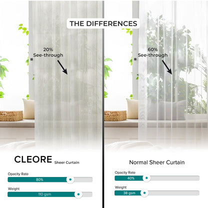 Cleore Langsir Sheer Tempahan