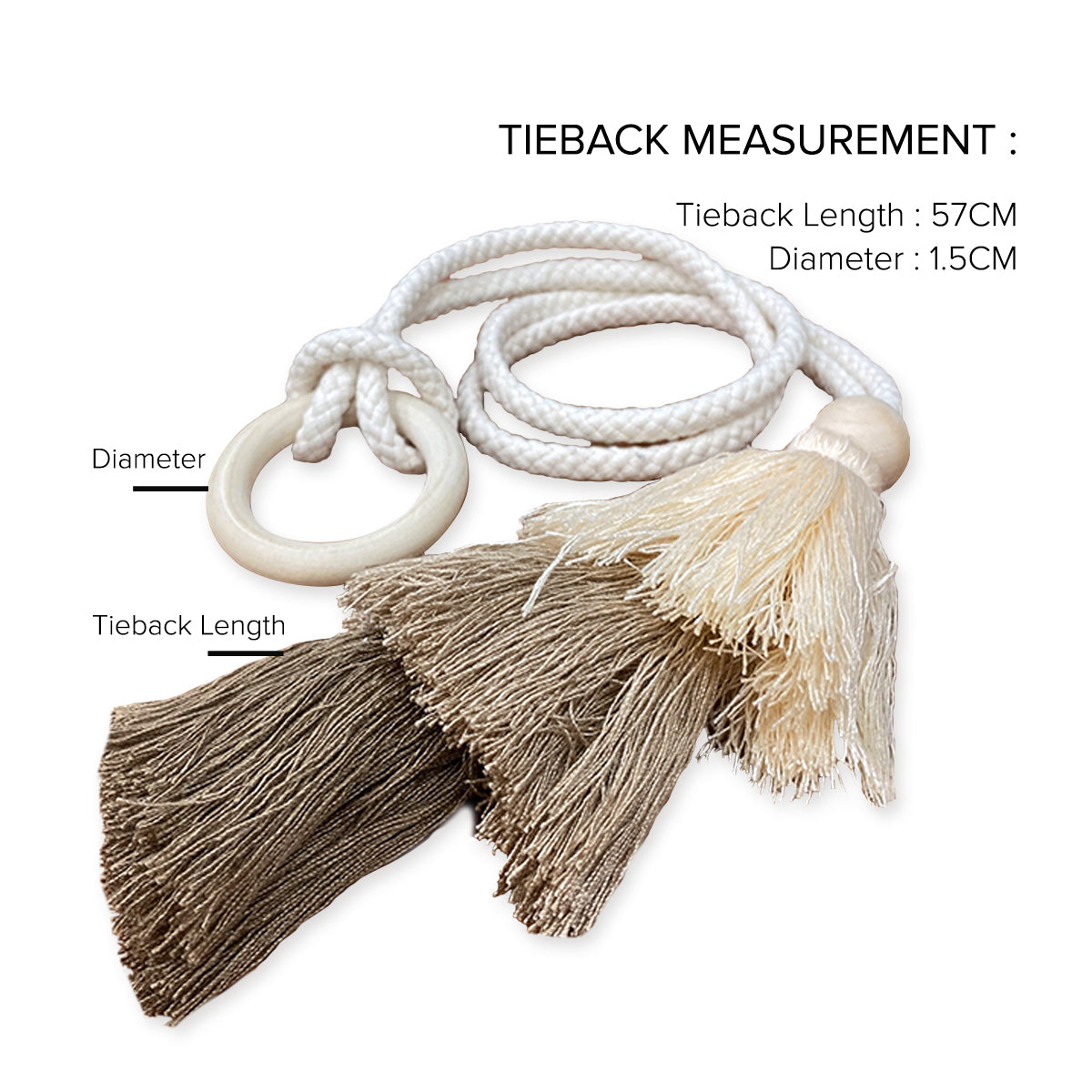 Muphie Tassel Tieback Tieback 