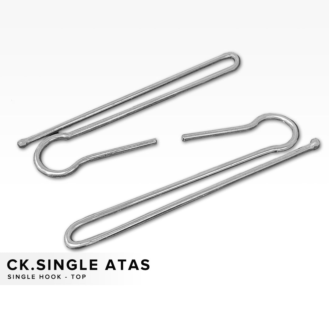 50pcs Singapore Pleat Curtain Single Hook Upper Hook