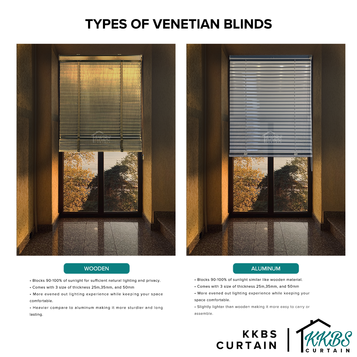 Tamayo 35mm Timber Blinds / Wooden Blinds Custom Made