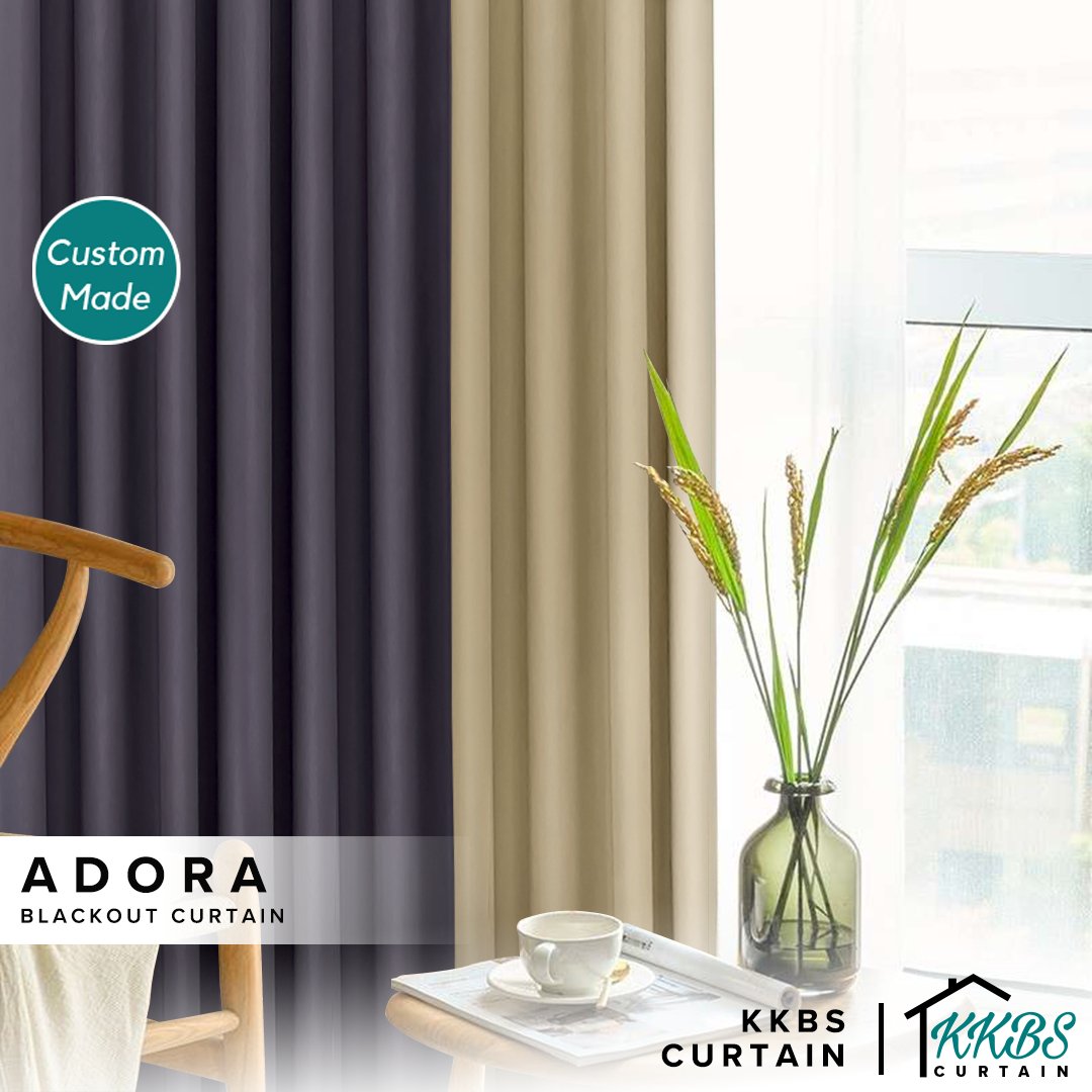 Adora Blackout Curtain Custom Made - KKBS CURTAIN