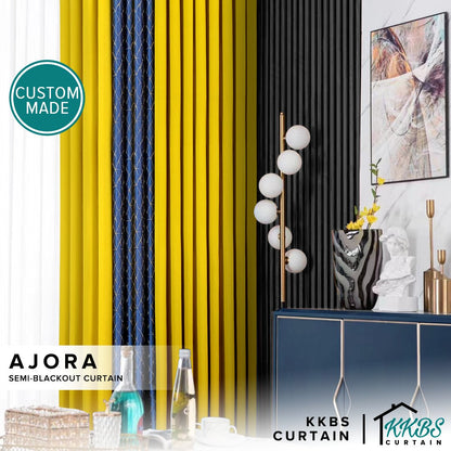 Ajora Semi Blackout Curtain Custom Made - KKBS CURTAIN