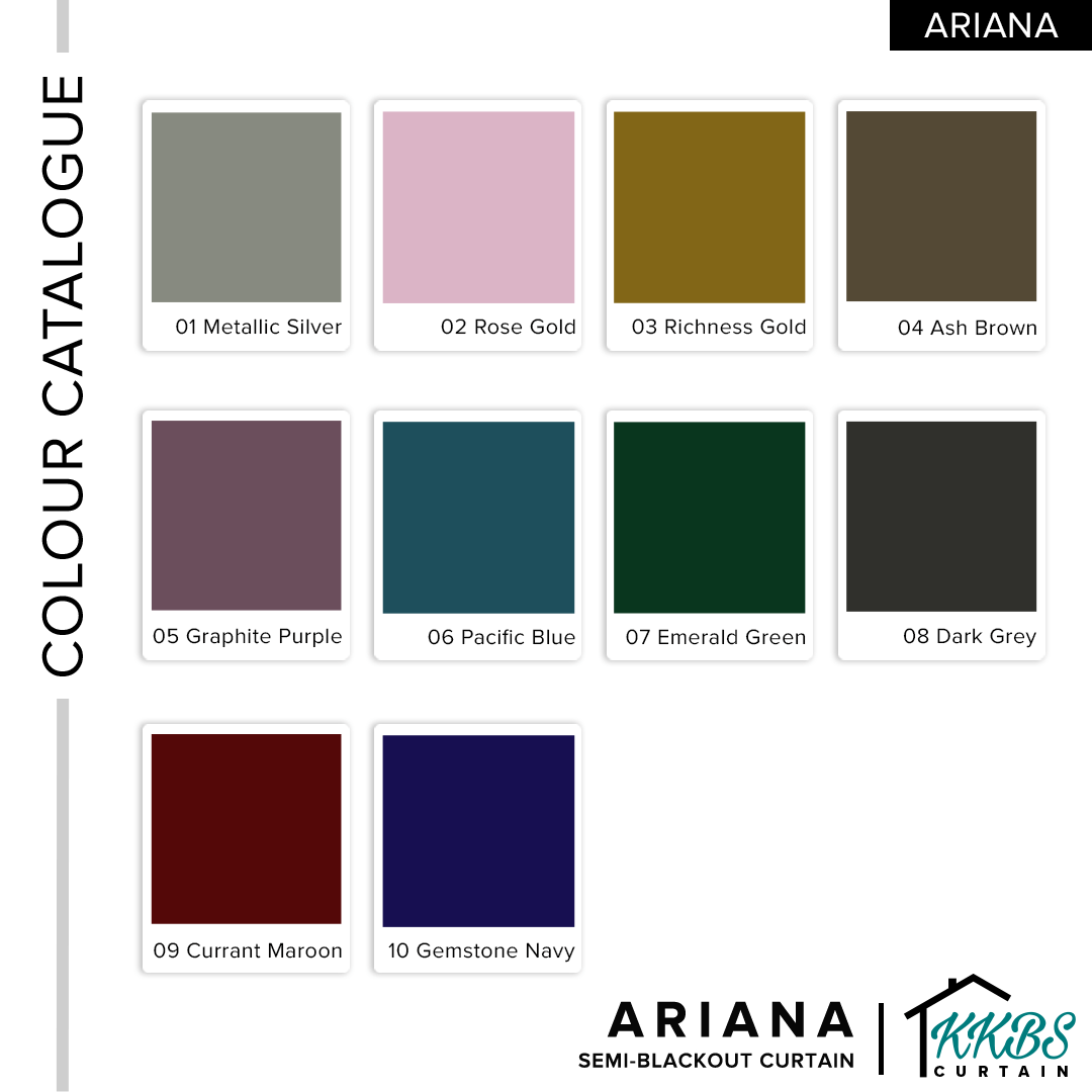 Ariana Semi Blackout Curtain Custom Made - KKBS CURTAIN