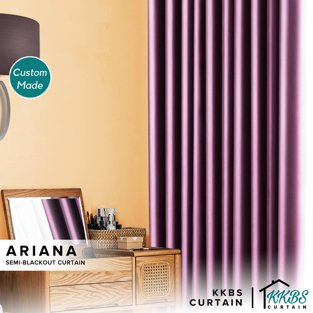 Ariana Semi Blackout Curtain Custom Made - KKBS CURTAIN