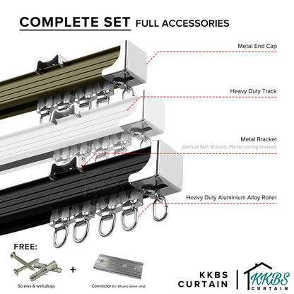 Avery Heavy Duty Curtain Track Double - KKBS CURTAIN