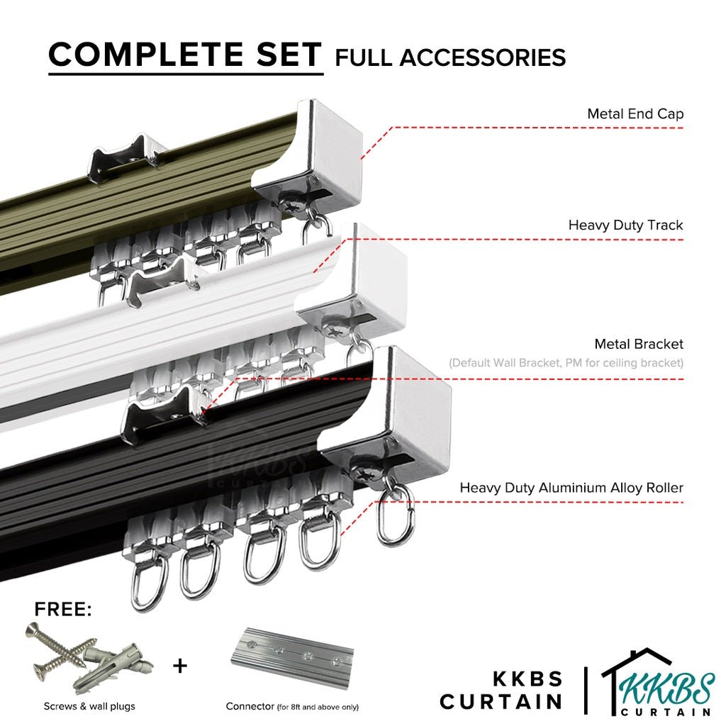 Avery Heavy Duty Curtain Track Single - KKBS CURTAIN