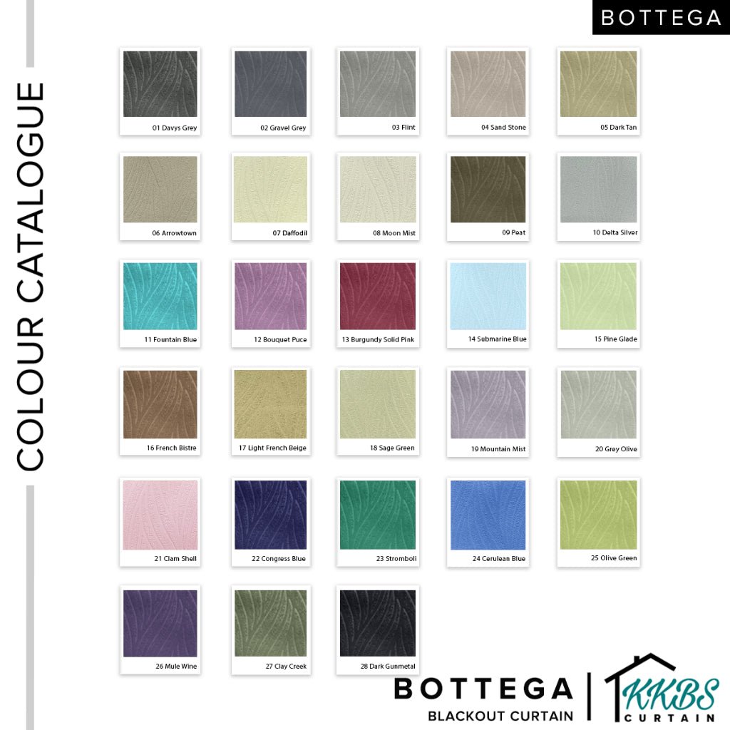 Bottega Blackout Curtain Custom Made - KKBS CURTAIN