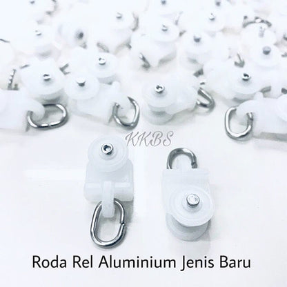 Rel Langsir Aluminium Traludy / Track Double Set Lengkap