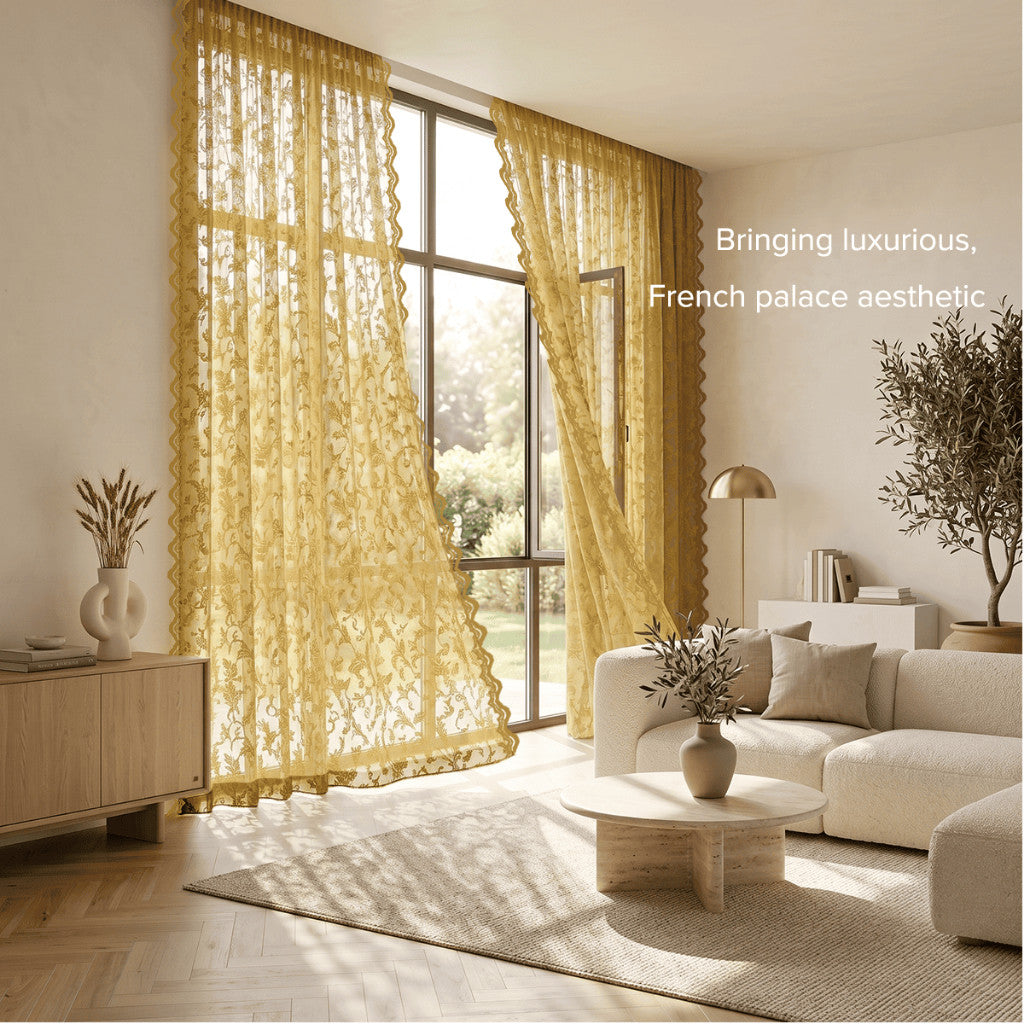 Florence Sheer Curtain Ready Made French Pleat Hook &amp; Ring Eyelet