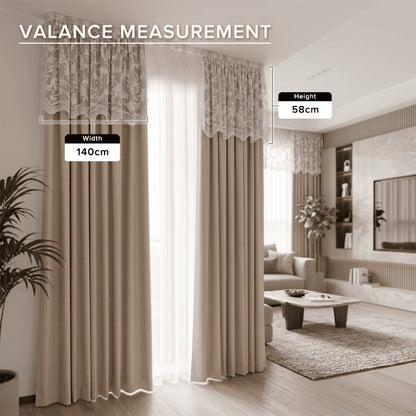 Florence Sheer Curtain Ready Made French Pleat Hook &amp; Ring Eyelet