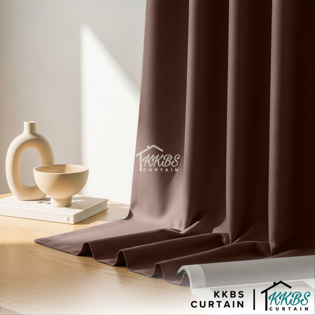 Melina 90-98% Blackout Curtain Ready Made Hook &amp; Eyelet - Std Width