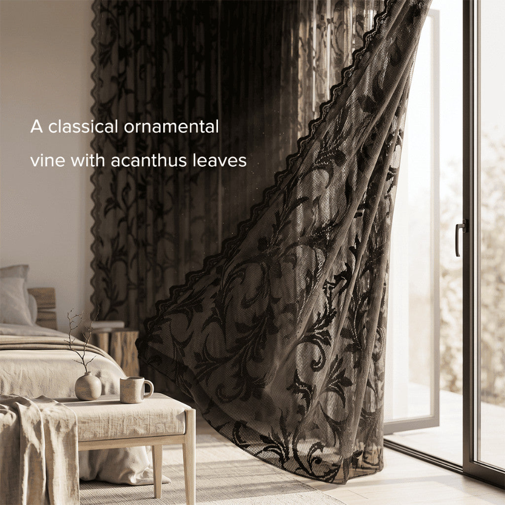 Florence Sheer Curtain Ready Made French Pleat Hook &amp; Ring Eyelet