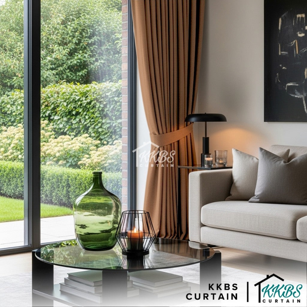 Melina 90-98% Blackout Curtain Ready Made Hook &amp; Eyelet - Std Width
