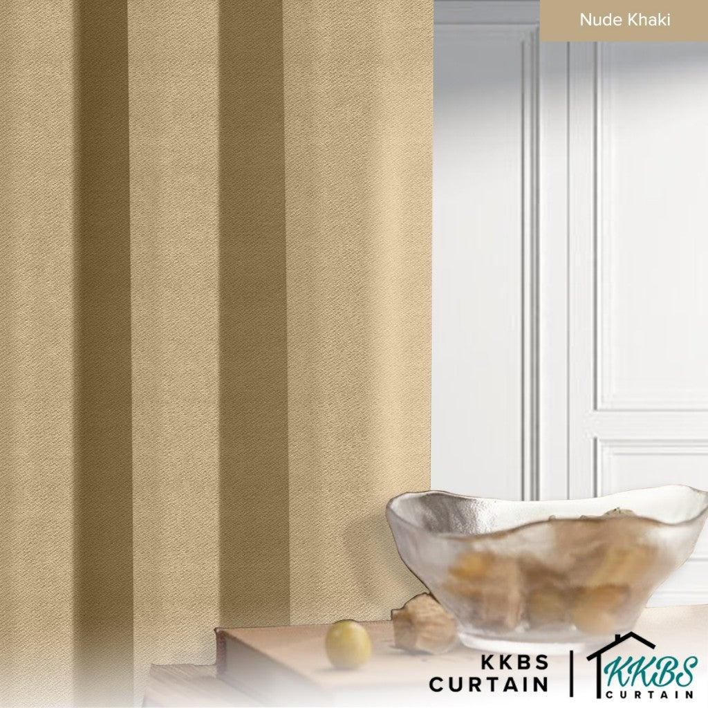 Melina 90-98% Blackout Curtain Ready Made Hook &amp; Eyelet - Std Width
