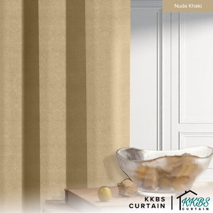 Melina 90-98% Blackout Curtain Ready Made Hook &amp; Eyelet - Std Width