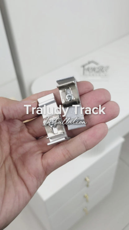 Traludy Aluminium Curtain Rail / Track Single Complete Set