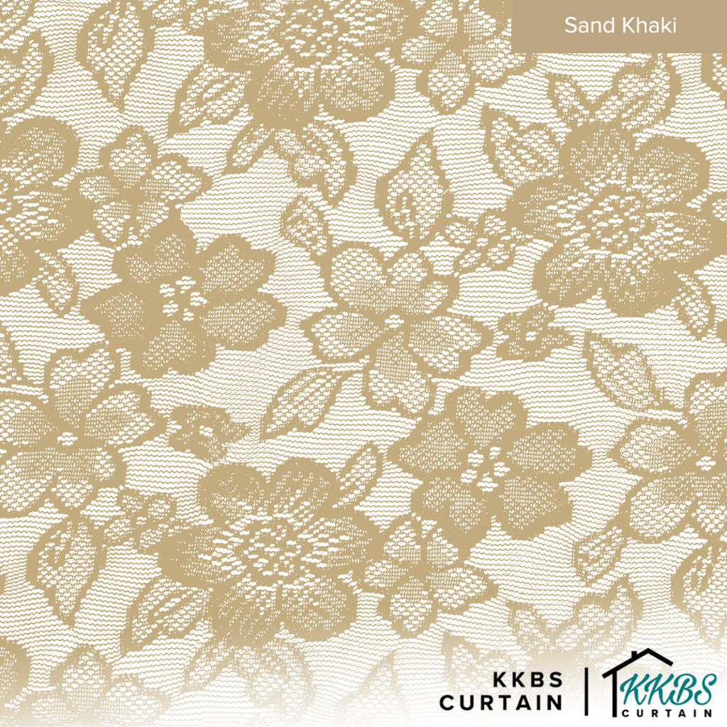 Camelia Lace Sheer Curtain Ready Made