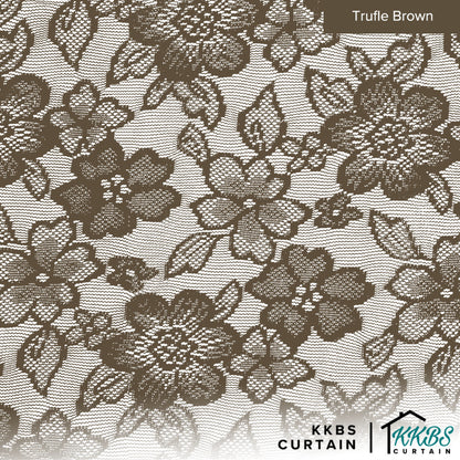 Camelia Lace Sheer Curtain Ready Made