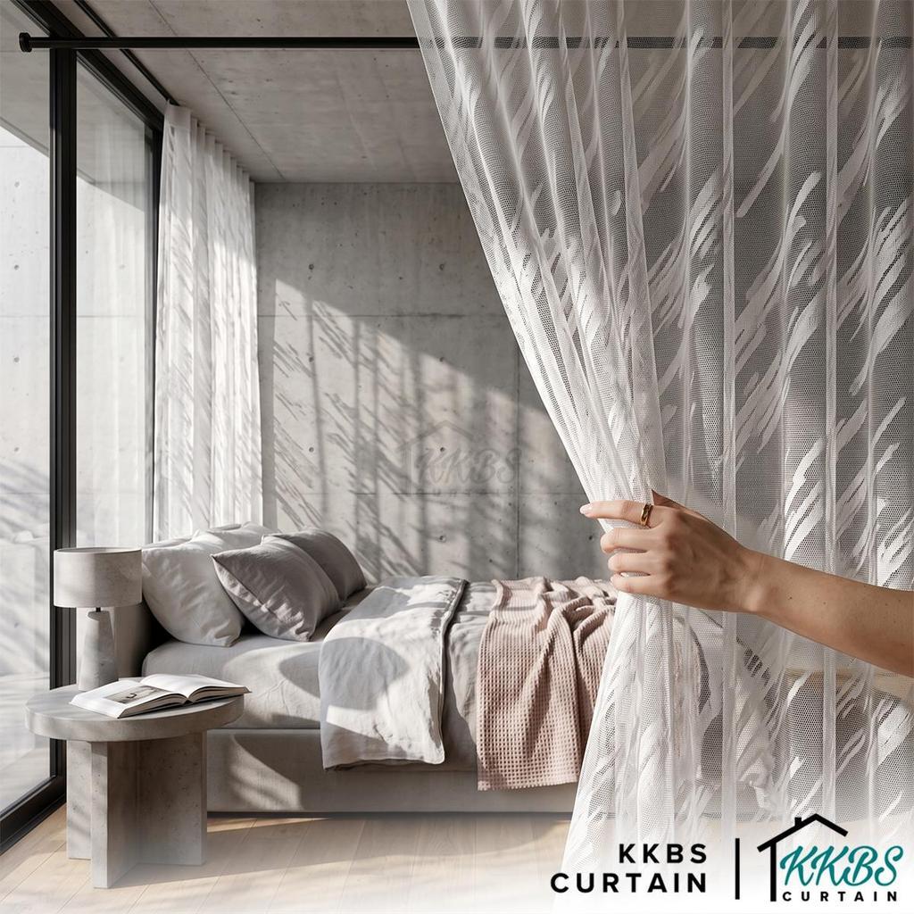 Lumina Sheer Curtain / Net Curtain Ready Made French Pleat Hook &amp; Ring Eyelet