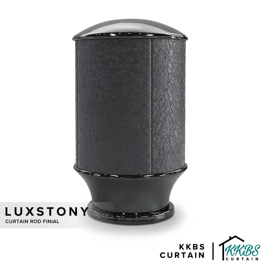 Penutup Hujung Batang Langsir Luxstony Space Grey