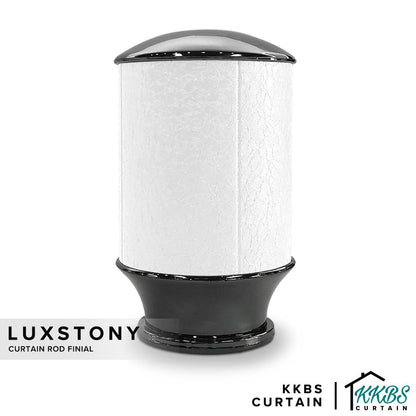 Penutup Hujung Batang Langsir Luxstony Porcelain White