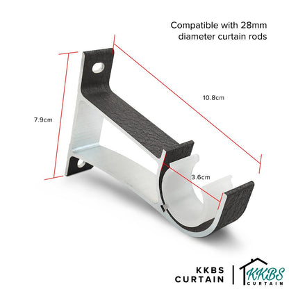 Bracket Double Batang Langsir Luxstony Space Grey