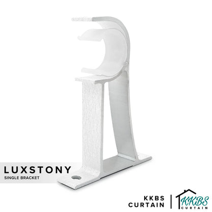 Bracket Double Batang Langsir Luxstony Porcelain White