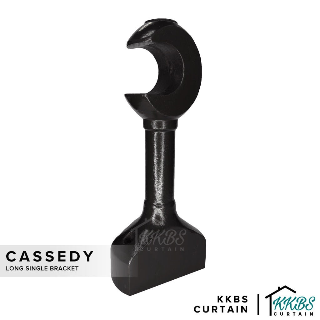 Cassedy Bracket Single Panjang Warna Hitam Ebony