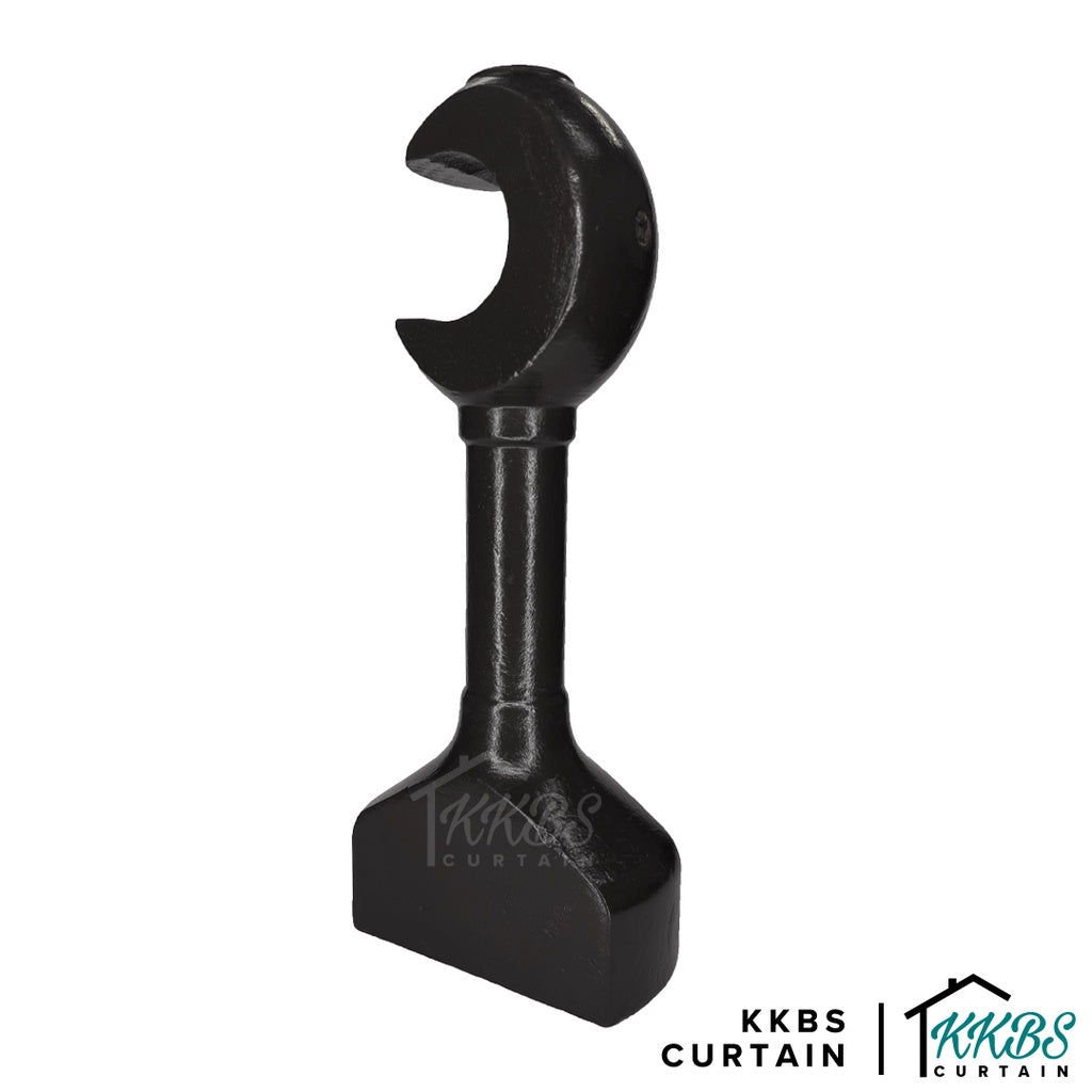 Cassedy Bracket Single Panjang Warna Hitam Ebony