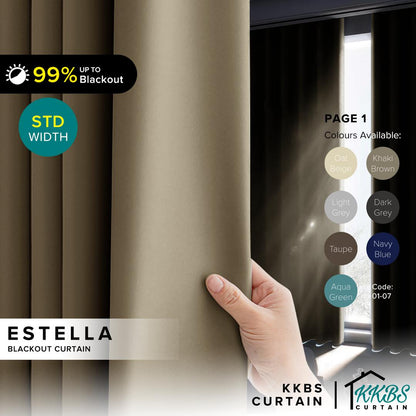 Estella 90 - 99% Blackout Curtain Ready Made (Page 1)