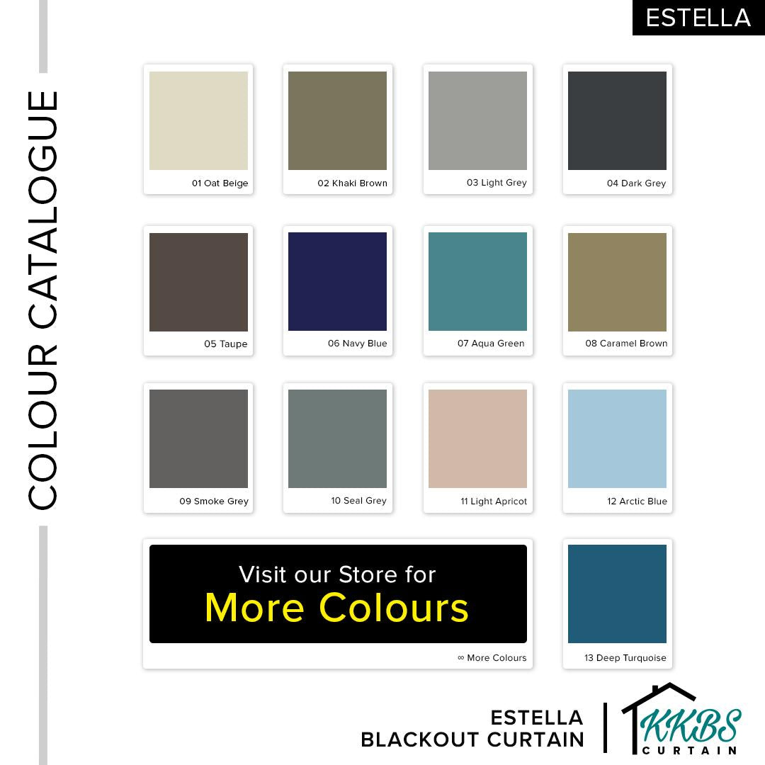 Estella Langsir 90 - 99% Blackout Siap Jahit (Page 1)