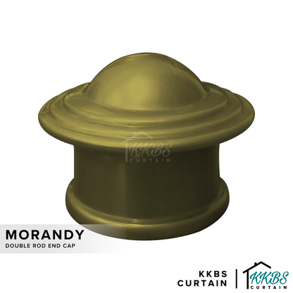 Morandy 窗帘杆端盖 豪华香槟