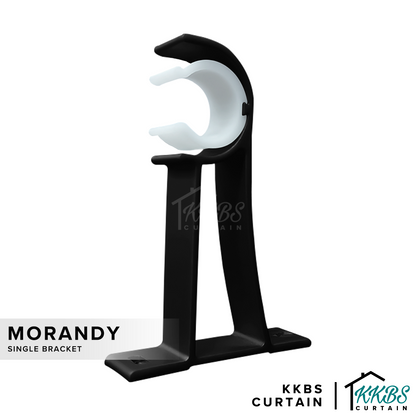 Morandy Bracket Single Warna Hitam Mutiara