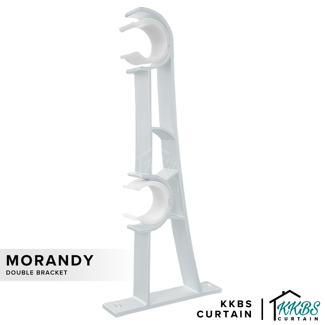 Morandy Bracket Double Warna Putih Mutiara