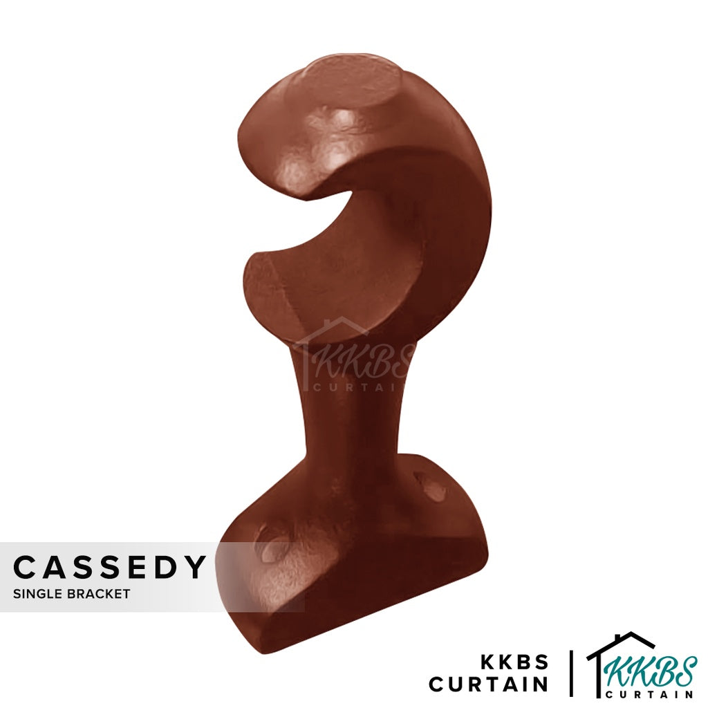 Cassedy Bracket Single Warna Mohogani Asli