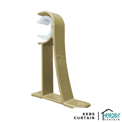 Morandy Curtain Rod Single Bracket Matte Light Gold Colour