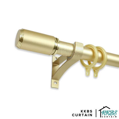 Morandy Curtain Rod Single Bracket Matte Light Gold Colour