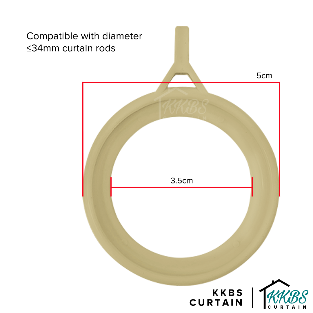 Morandy Curtain Rod Ring Matte Light Gold Colour