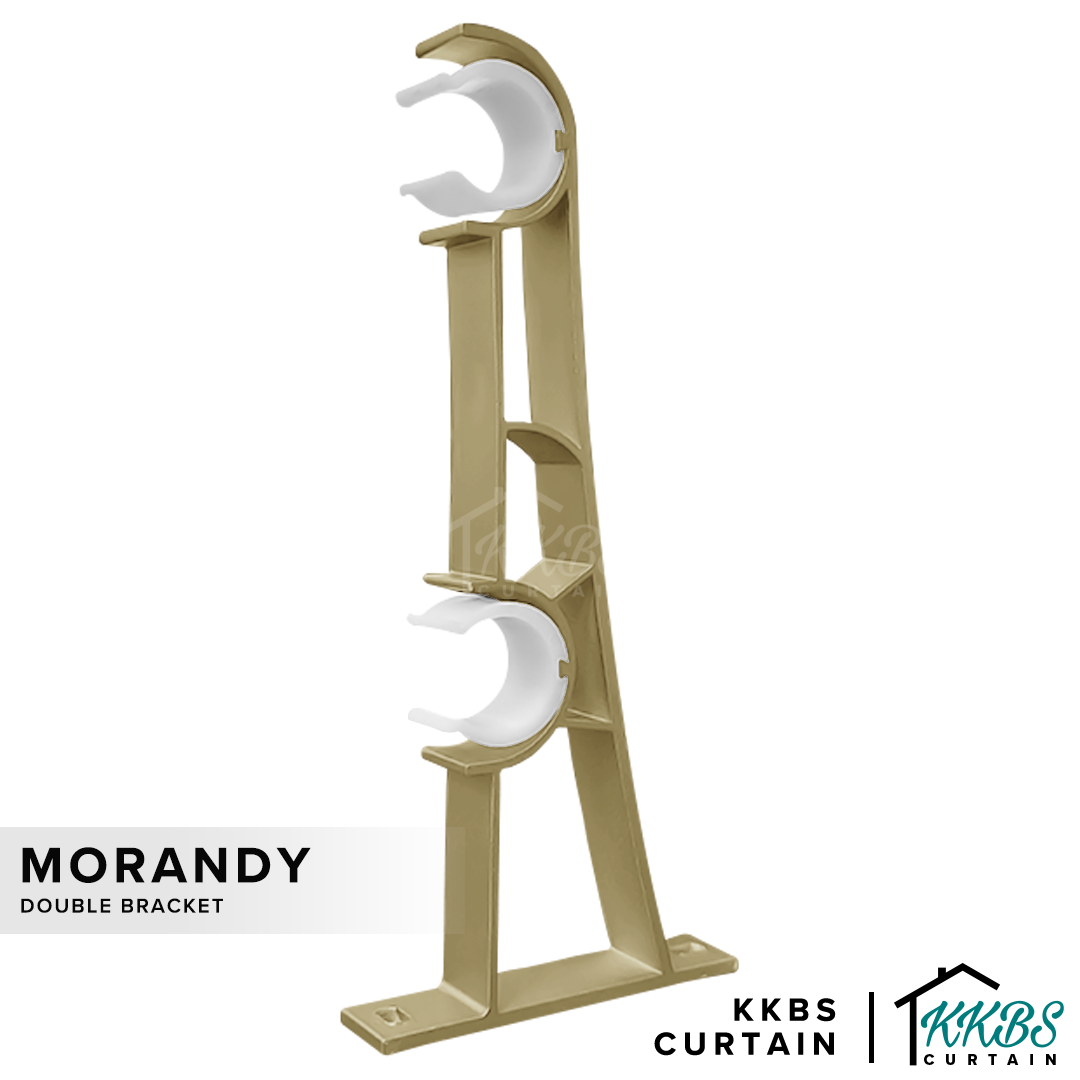 Morandy Bracket Double Warna Emas Cerah