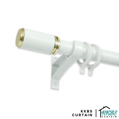 Morandy Curtain Rod End Cap Pearl White Colour