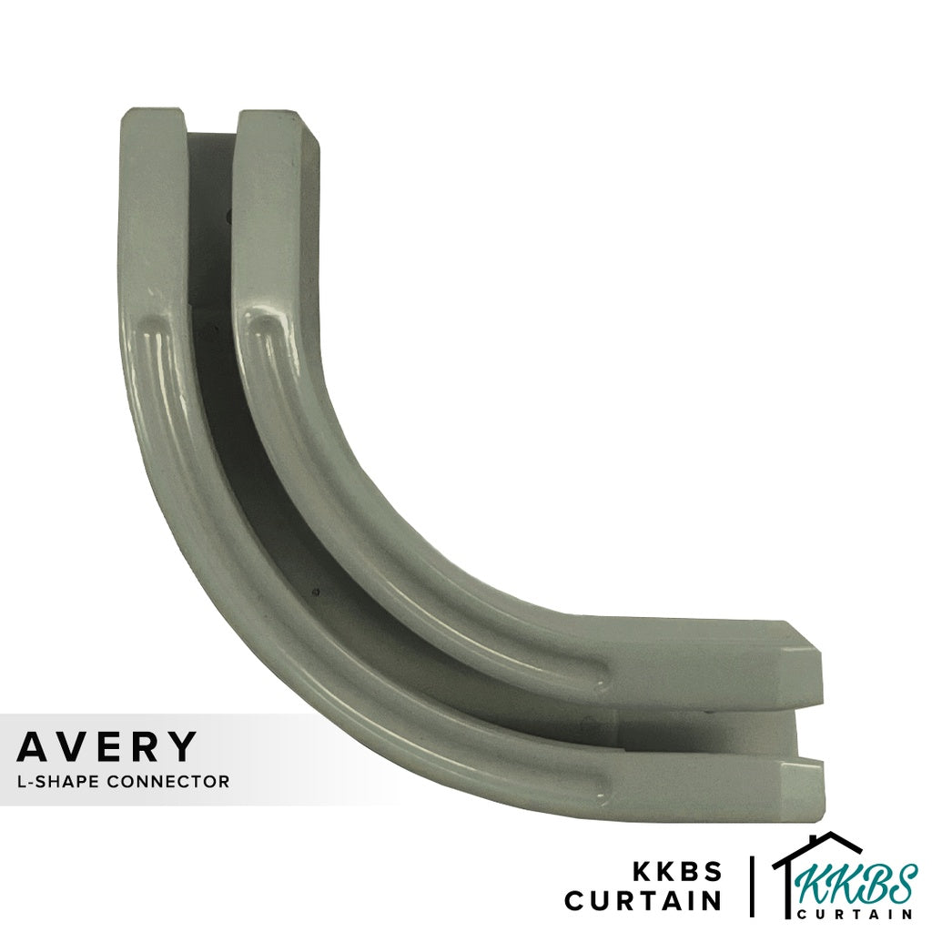 Avery Curtain Track L-Shape Connector Luxury Champagne Colour
